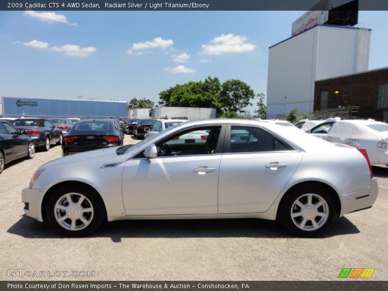 Radiant Silver / Light Titanium/Ebony 2009 Cadillac CTS 4 AWD Sedan
