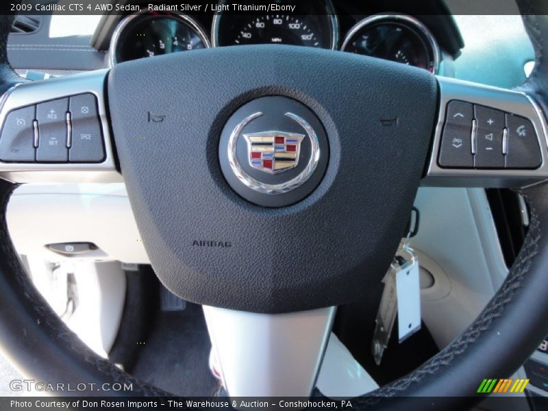 Radiant Silver / Light Titanium/Ebony 2009 Cadillac CTS 4 AWD Sedan
