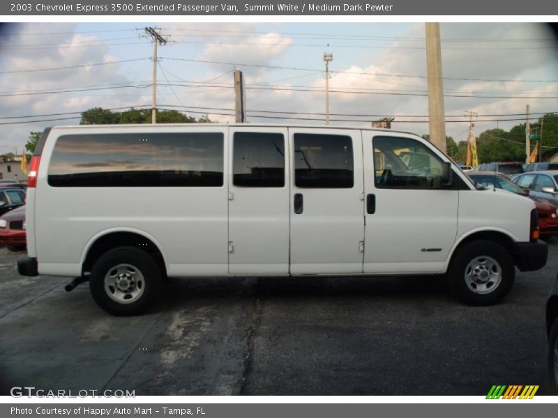 Summit White / Medium Dark Pewter 2003 Chevrolet Express 3500 Extended Passenger Van