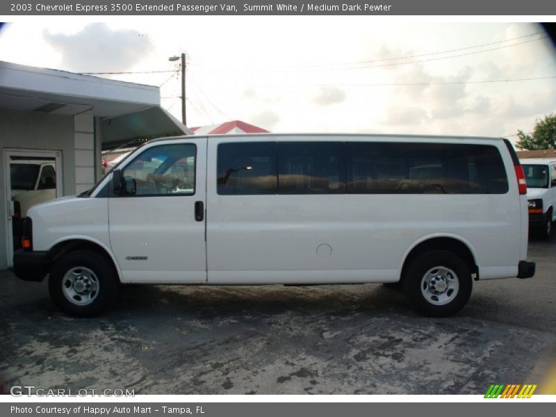 Summit White / Medium Dark Pewter 2003 Chevrolet Express 3500 Extended Passenger Van
