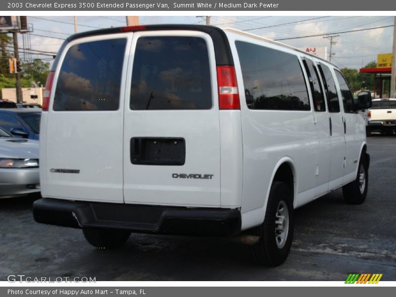 Summit White / Medium Dark Pewter 2003 Chevrolet Express 3500 Extended Passenger Van