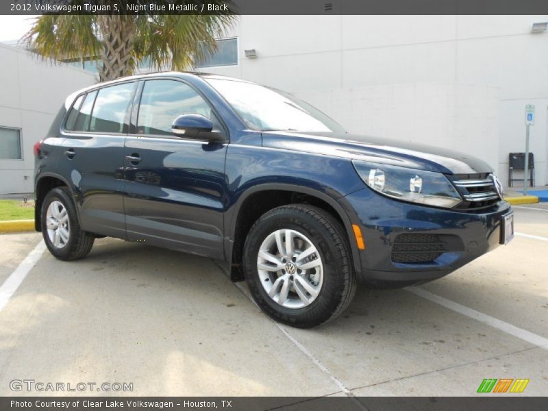 Night Blue Metallic / Black 2012 Volkswagen Tiguan S