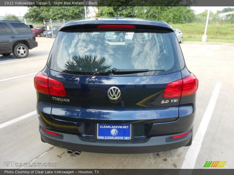 Night Blue Metallic / Black 2012 Volkswagen Tiguan S