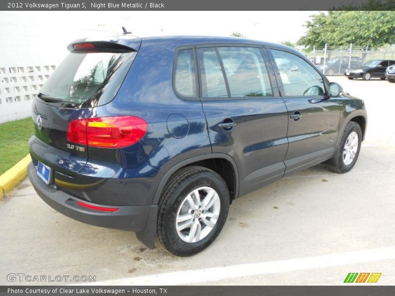 Night Blue Metallic / Black 2012 Volkswagen Tiguan S