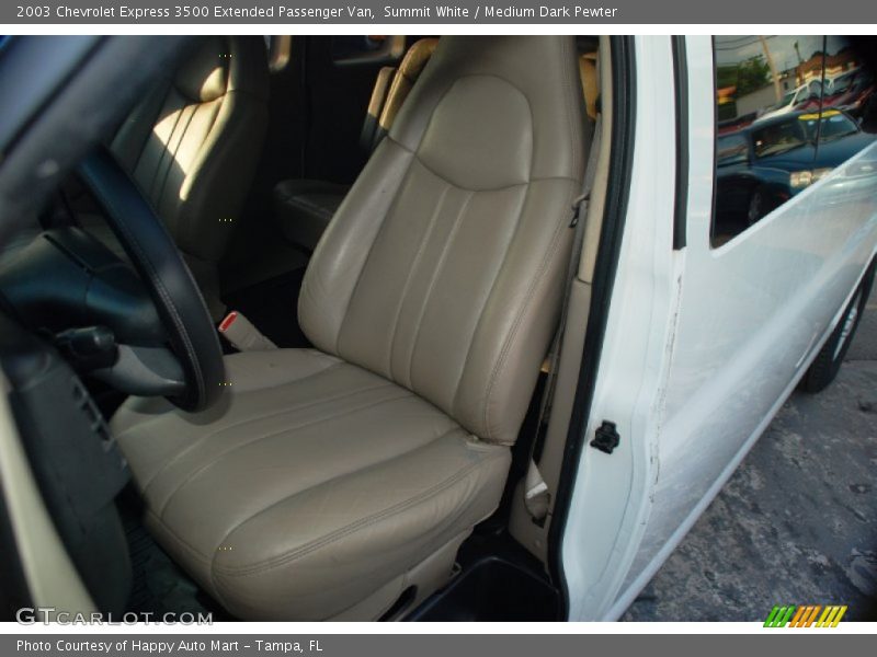 Summit White / Medium Dark Pewter 2003 Chevrolet Express 3500 Extended Passenger Van