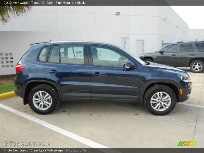 Night Blue Metallic / Black 2012 Volkswagen Tiguan S