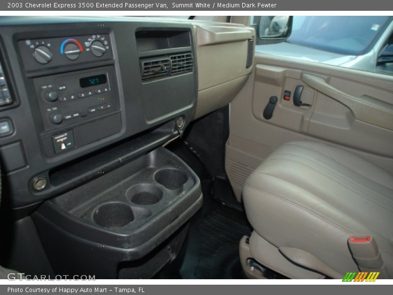Summit White / Medium Dark Pewter 2003 Chevrolet Express 3500 Extended Passenger Van