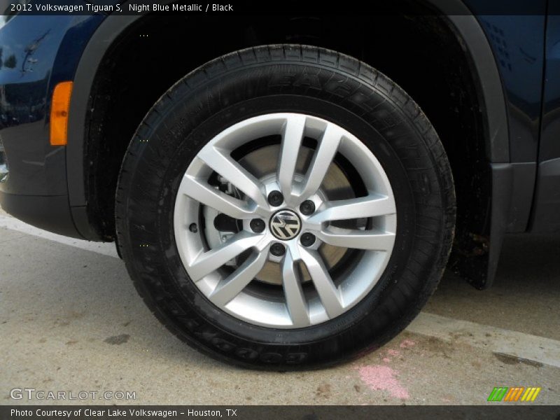 Night Blue Metallic / Black 2012 Volkswagen Tiguan S