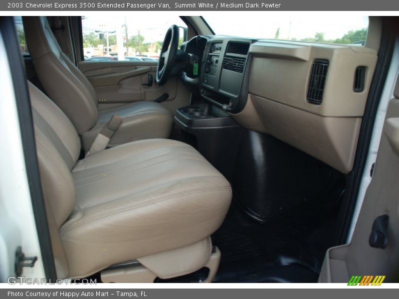 Summit White / Medium Dark Pewter 2003 Chevrolet Express 3500 Extended Passenger Van