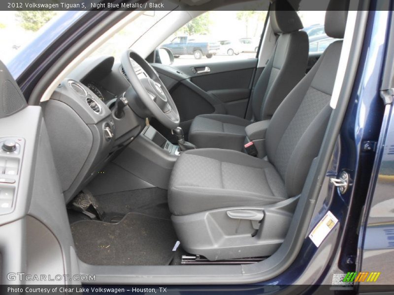 Night Blue Metallic / Black 2012 Volkswagen Tiguan S