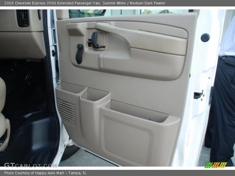 Summit White / Medium Dark Pewter 2003 Chevrolet Express 3500 Extended Passenger Van