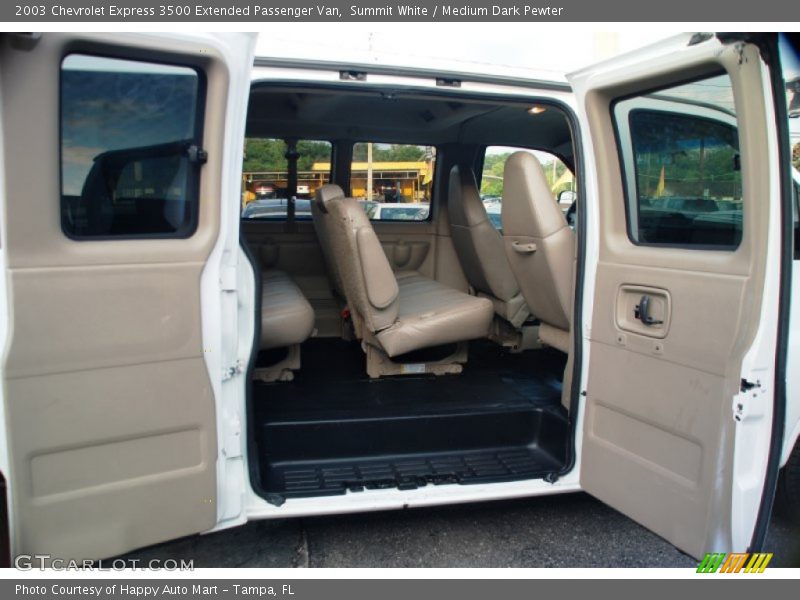 Summit White / Medium Dark Pewter 2003 Chevrolet Express 3500 Extended Passenger Van