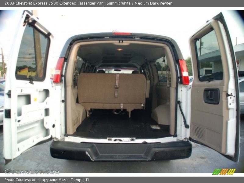 Summit White / Medium Dark Pewter 2003 Chevrolet Express 3500 Extended Passenger Van