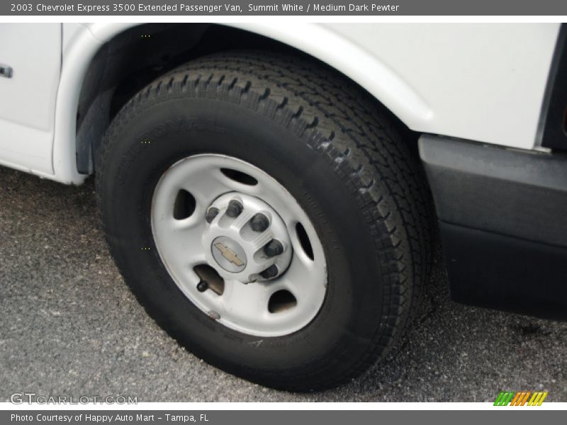 Summit White / Medium Dark Pewter 2003 Chevrolet Express 3500 Extended Passenger Van