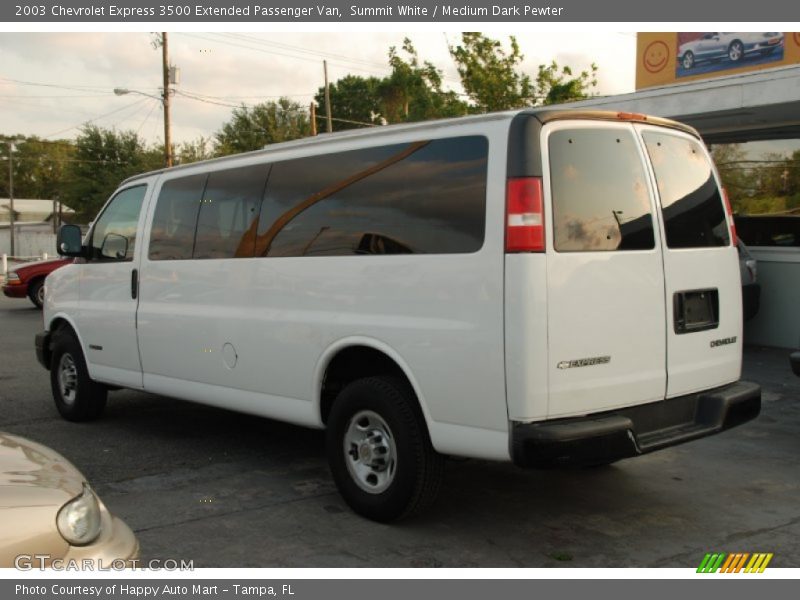 Summit White / Medium Dark Pewter 2003 Chevrolet Express 3500 Extended Passenger Van