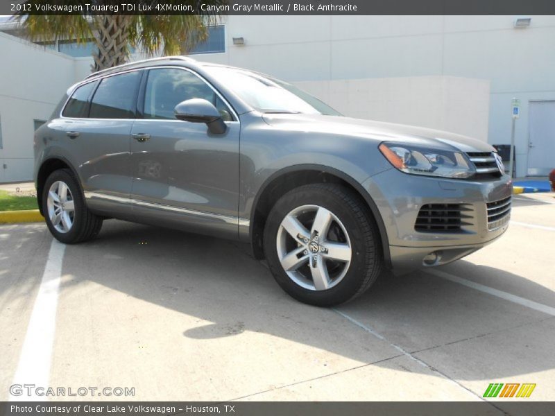 Canyon Gray Metallic / Black Anthracite 2012 Volkswagen Touareg TDI Lux 4XMotion