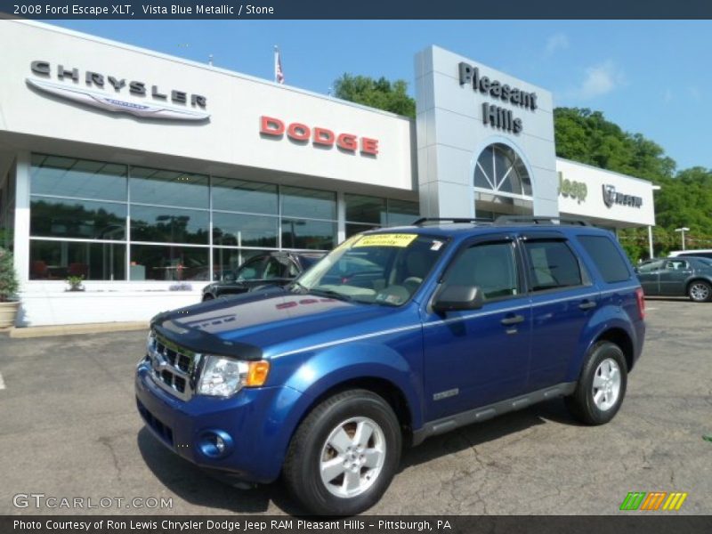 Vista Blue Metallic / Stone 2008 Ford Escape XLT
