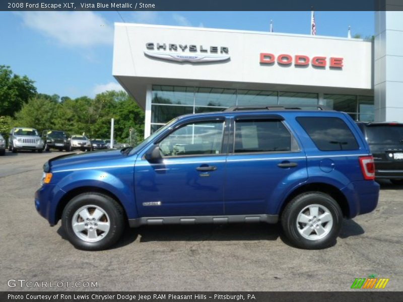 Vista Blue Metallic / Stone 2008 Ford Escape XLT