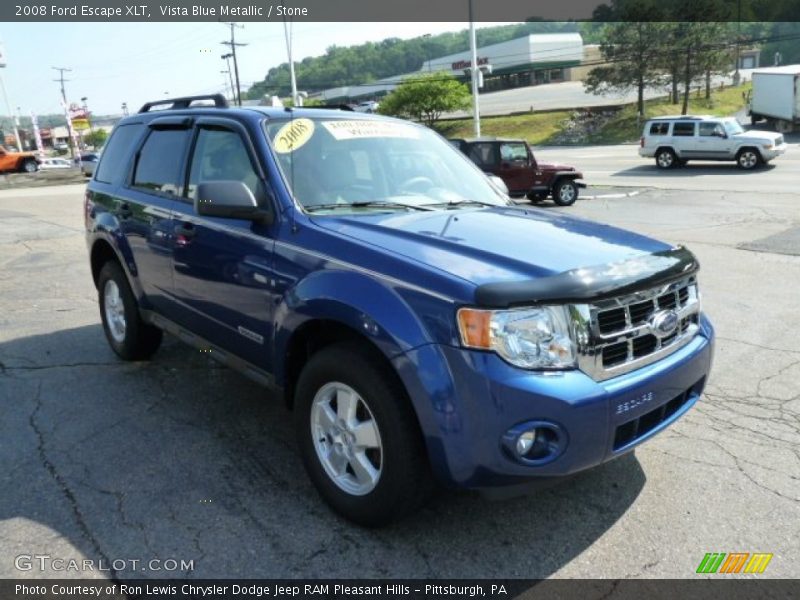 Vista Blue Metallic / Stone 2008 Ford Escape XLT