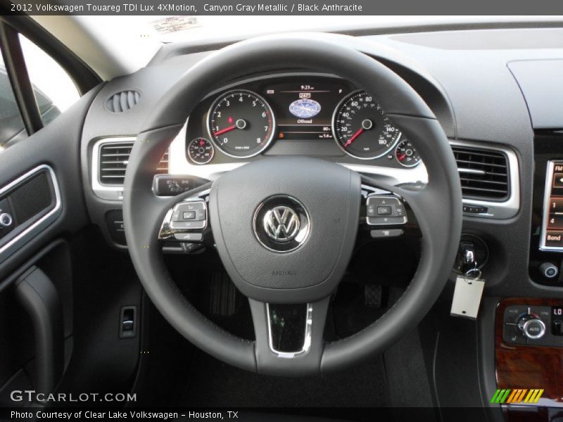 Canyon Gray Metallic / Black Anthracite 2012 Volkswagen Touareg TDI Lux 4XMotion