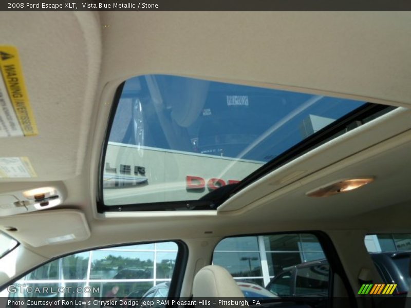 Vista Blue Metallic / Stone 2008 Ford Escape XLT