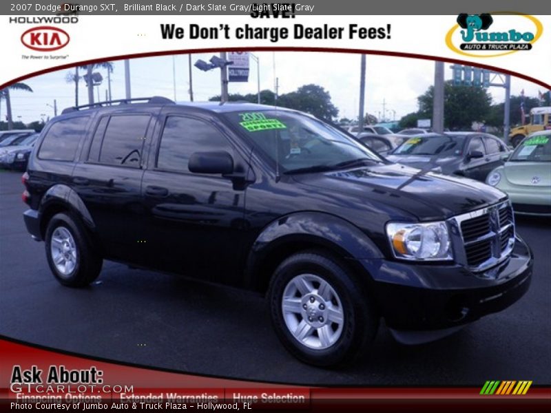 Brilliant Black / Dark Slate Gray/Light Slate Gray 2007 Dodge Durango SXT