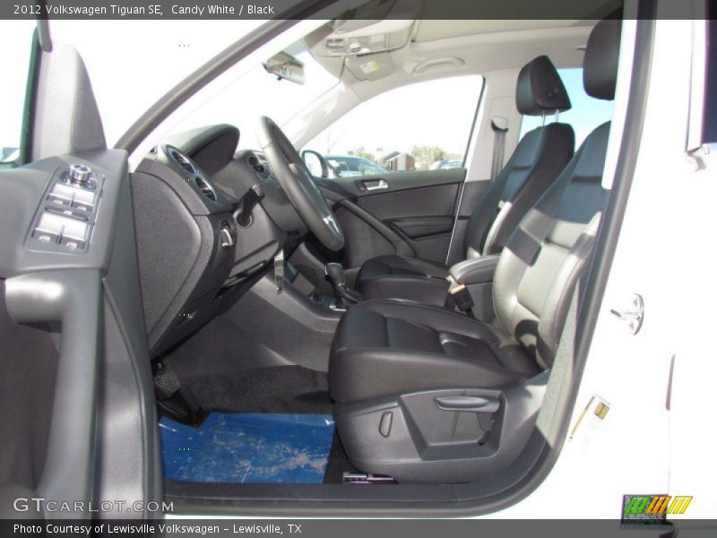 Candy White / Black 2012 Volkswagen Tiguan SE