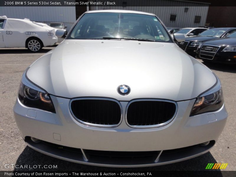 Titanium Silver Metallic / Black 2006 BMW 5 Series 530xi Sedan