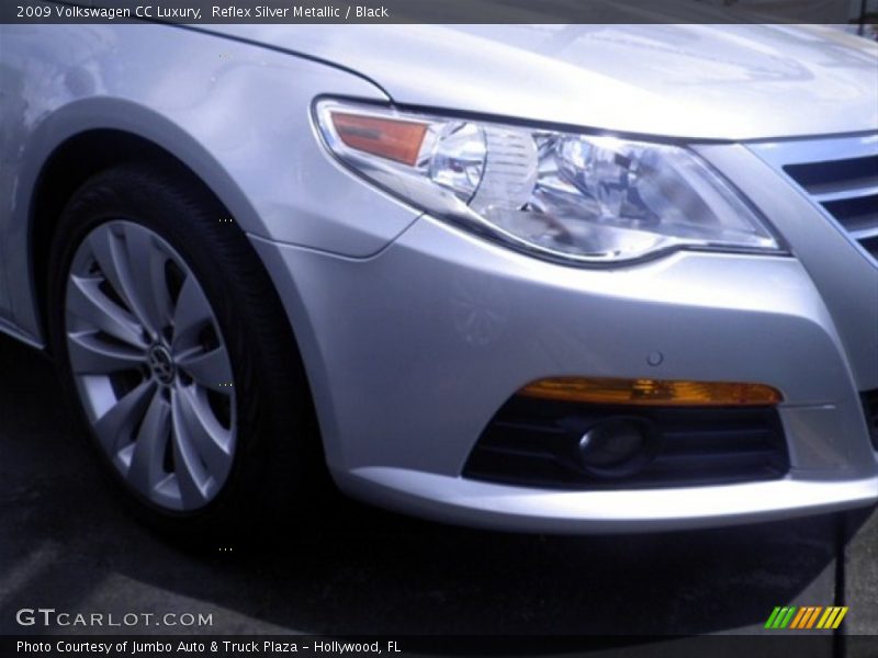Reflex Silver Metallic / Black 2009 Volkswagen CC Luxury