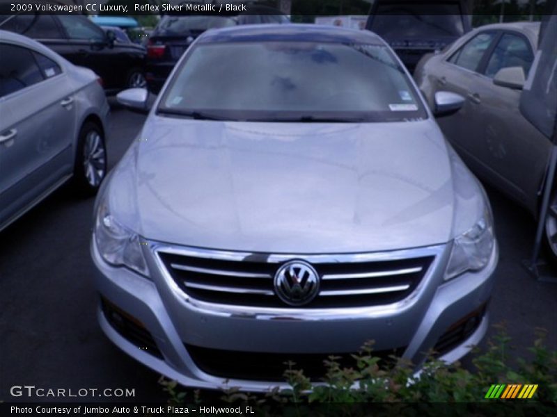 Reflex Silver Metallic / Black 2009 Volkswagen CC Luxury
