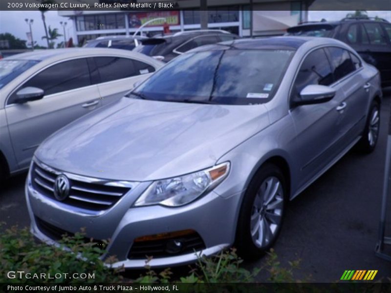 Reflex Silver Metallic / Black 2009 Volkswagen CC Luxury