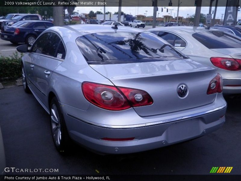 Reflex Silver Metallic / Black 2009 Volkswagen CC Luxury