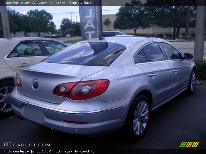 Reflex Silver Metallic / Black 2009 Volkswagen CC Luxury