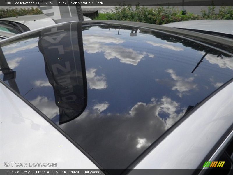 Reflex Silver Metallic / Black 2009 Volkswagen CC Luxury