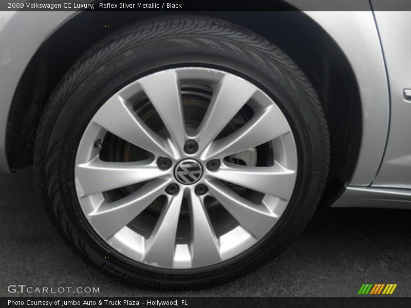 Reflex Silver Metallic / Black 2009 Volkswagen CC Luxury