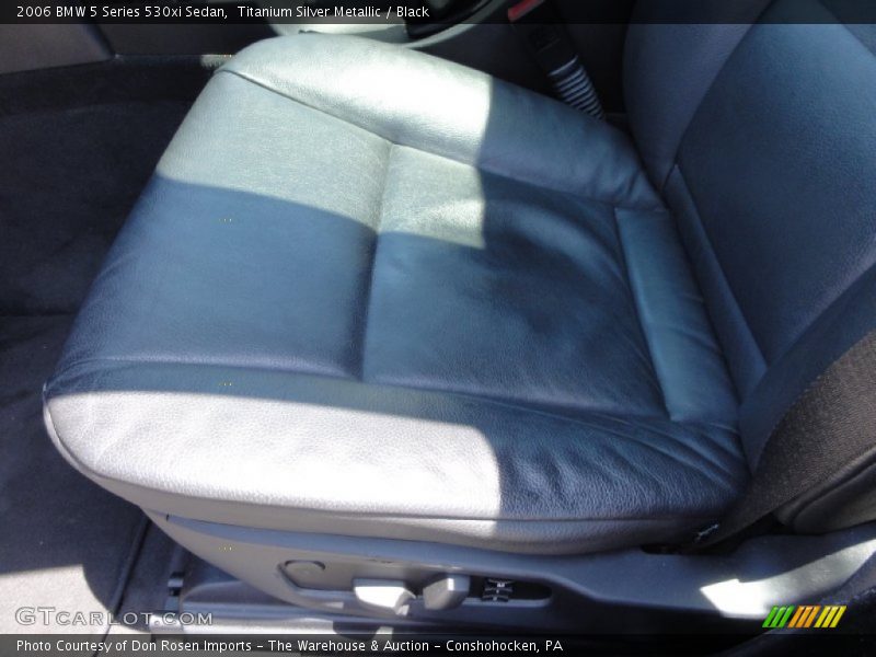 Titanium Silver Metallic / Black 2006 BMW 5 Series 530xi Sedan