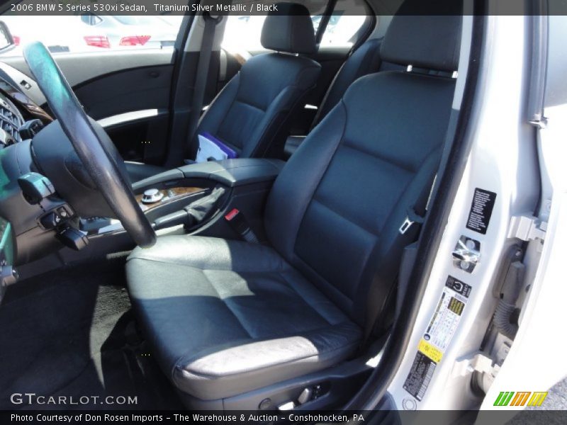 Titanium Silver Metallic / Black 2006 BMW 5 Series 530xi Sedan