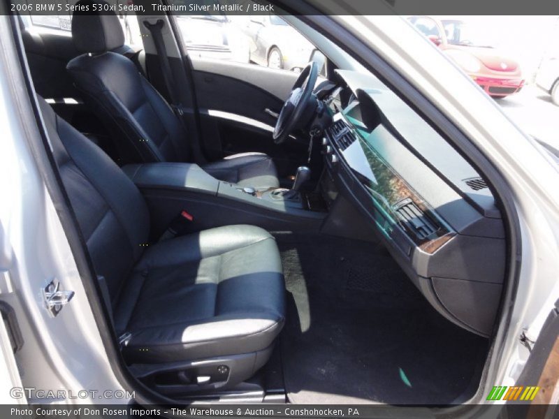 Titanium Silver Metallic / Black 2006 BMW 5 Series 530xi Sedan