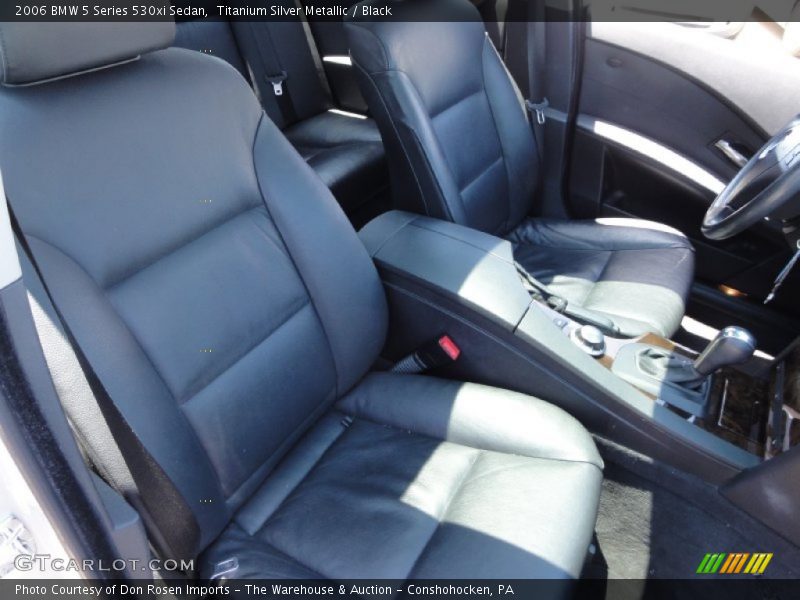 Titanium Silver Metallic / Black 2006 BMW 5 Series 530xi Sedan