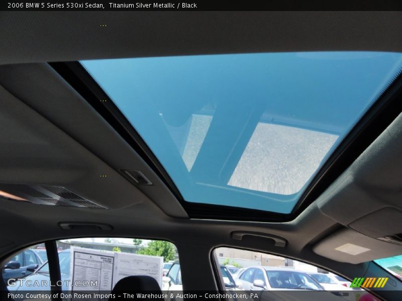 Titanium Silver Metallic / Black 2006 BMW 5 Series 530xi Sedan