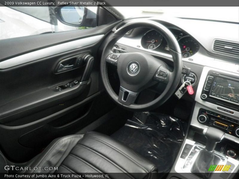 Reflex Silver Metallic / Black 2009 Volkswagen CC Luxury
