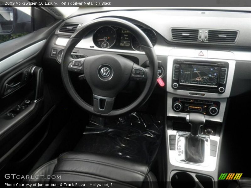Reflex Silver Metallic / Black 2009 Volkswagen CC Luxury