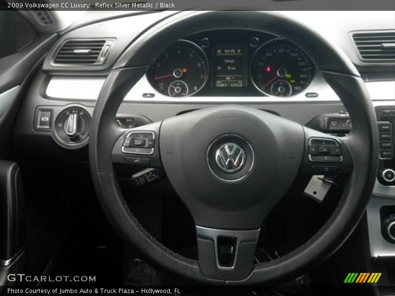 Reflex Silver Metallic / Black 2009 Volkswagen CC Luxury