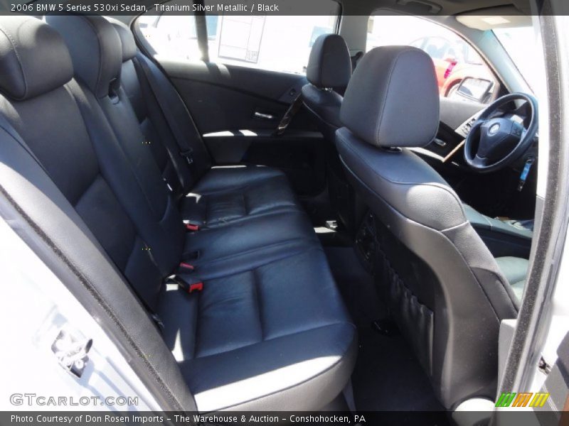 Titanium Silver Metallic / Black 2006 BMW 5 Series 530xi Sedan