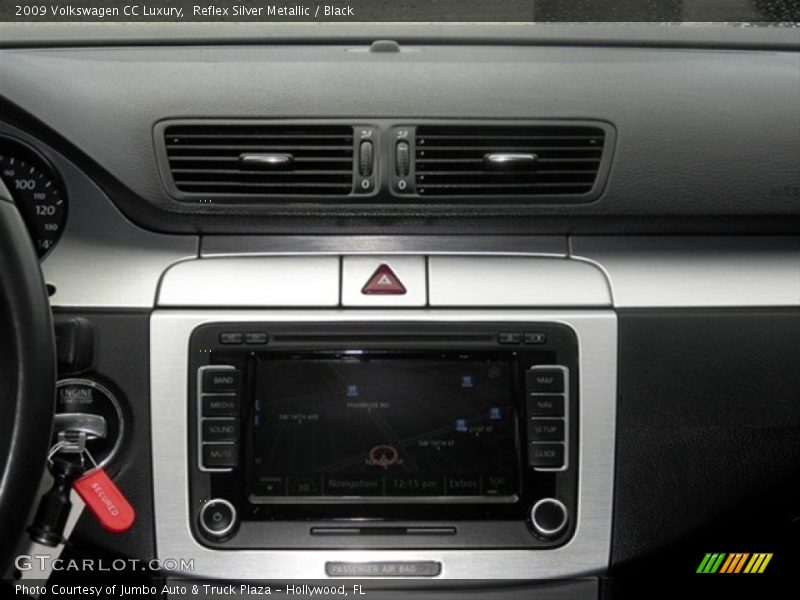 Reflex Silver Metallic / Black 2009 Volkswagen CC Luxury