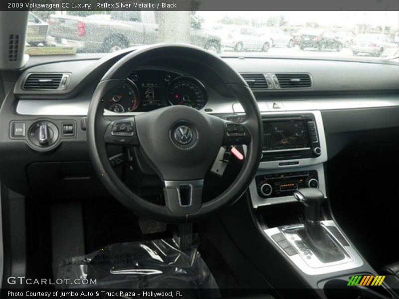 Reflex Silver Metallic / Black 2009 Volkswagen CC Luxury