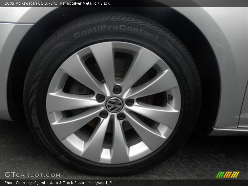 Reflex Silver Metallic / Black 2009 Volkswagen CC Luxury