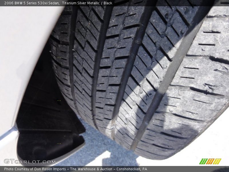 Titanium Silver Metallic / Black 2006 BMW 5 Series 530xi Sedan