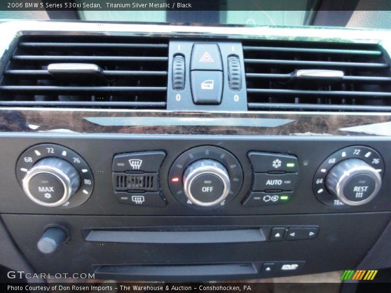 Titanium Silver Metallic / Black 2006 BMW 5 Series 530xi Sedan