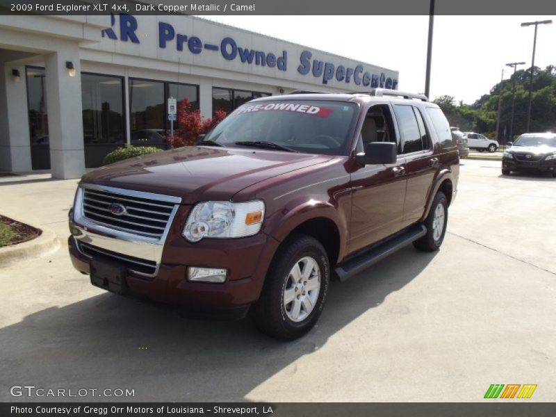 Dark Copper Metallic / Camel 2009 Ford Explorer XLT 4x4